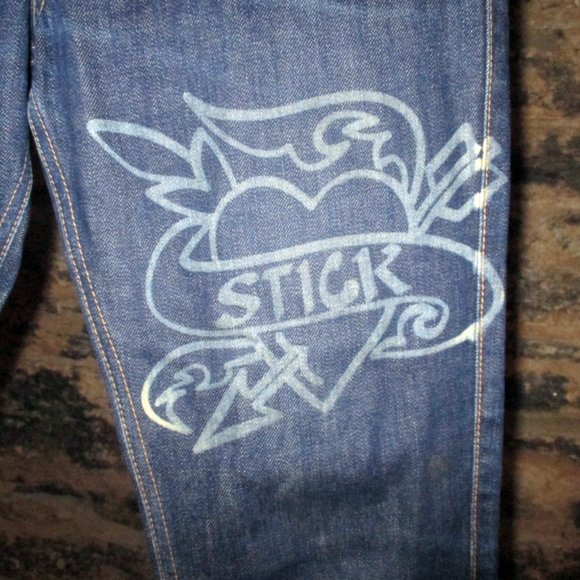 JUNYA WATANABE/graphic painted denim pants - Picture 10 of 13